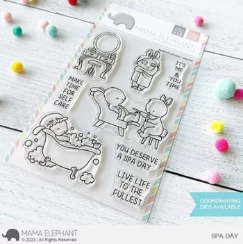 Set de sellos transparentes Spa Day Mama Elephant