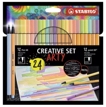Conjunto de 24 marcadores Creative Set Arty Stabilo