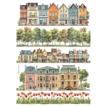 Rice Paper Houses Best Sellers Stamperia 21x30cm