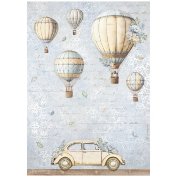 Papier ryżowy Balloon Timeless Stamperia 21x30cm