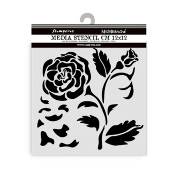 House of Roses Stamperia Pink Stencil Template 12x12cm