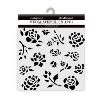 Szablon Flowers Timeless Stamperia 12x12cm