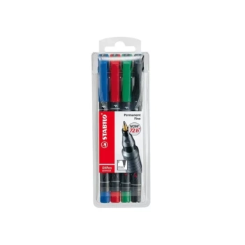 Koffer 4 permanent markers OHPen F Stabilo