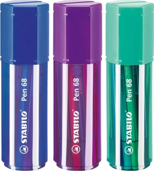 Big Pen Box Case 20 STABILO Pen 68 Colored Markers