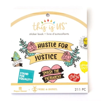 Libro de stickers Hustle for Justice Paper House

