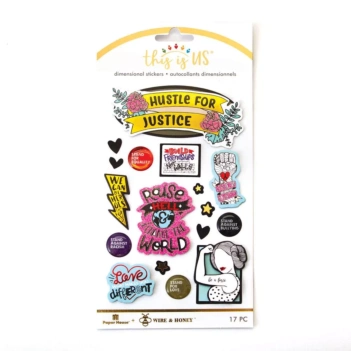 Paper House 3D Stickers Hustle for Justice

