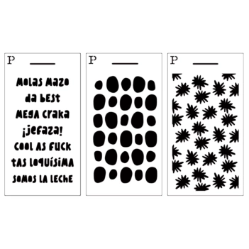 Paperinky Vértice Set mit 3 Schablonen 2