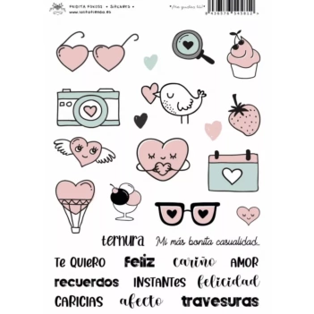 Sticker Ik houd van u! Castiliaans Fridita