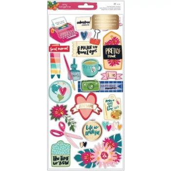 Hustle & Heart Amy Tangerine Stickers 