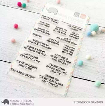 Set de sellos transparentes Storybook Sayings Mama Elephant