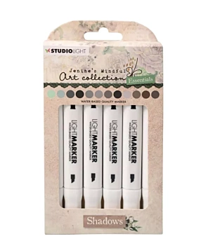 Kit 12 Marcadores Light Marker Shadows Jenine's Mindfull Art Studio Lights