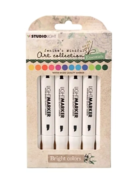 Kit 12 Marcadores Light Marker Bright Colors Jenine's Mindfull Art Studio Lights