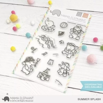Set de sellos transparentes Summer Splash Mama Elephant