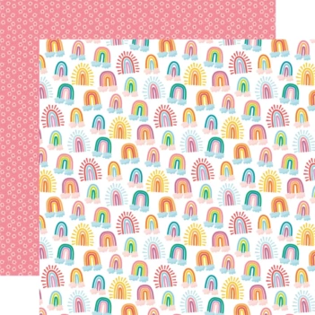 Papel Pinwheels And Clouds Sunny Days Ahead Echo Park 30x30cm