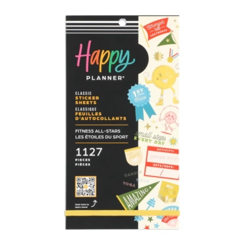 Super Pack Autocollants Fitness All Stars Classique Happy Planner
