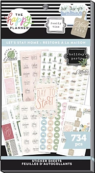Happy Planner Classic Planner Value Pack Stickers Let's Stay Home 