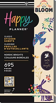 Super Pack Autocollants Nordic Brights Classic Happy Planner