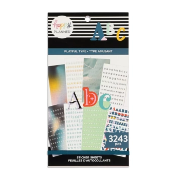 Super Pack Stickers Playful Type Happy Planner
