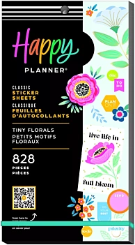 Super Pack stickers Tiny Florals Happy Planner