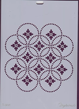 SUPER OFERTA **50%** Plantilla de Stencil T-3091 Fondo 21x30cm Dayka