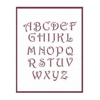 Plantilla de Stencil T-3094 Abecedario 21x30cm Dayka