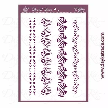 Linhas de Modelo de Estêncil 21x30cm Dayka T-3391