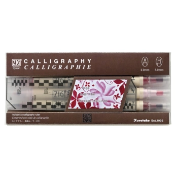 Set 3 Pennarelli Doppi per Calligrafia Memory System Kuretake