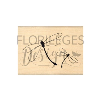 Sello de madera Libélulas Farandole Florilèges Design