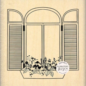 Timbro in legno per finestra Herbarium Florilèges Design