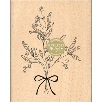 Holzstempel Weihnachtsstrauß Verzauberung Florilèges Design
