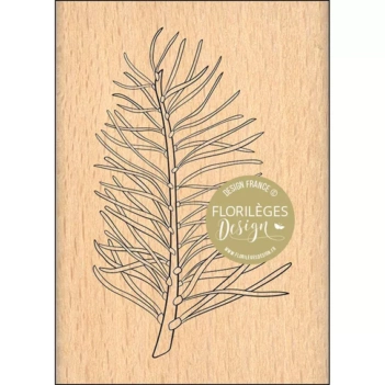 Holzstempel Tannenzweig Verzauberung Florilèges Design