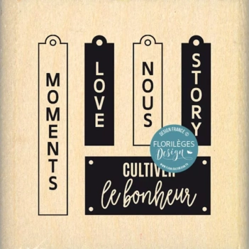 Houten Stempel Mini Labels Liberty Florilèges Design