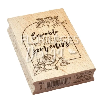 Houten stempel Our Beautiful Memories La Vie en Rose Florilèges Design