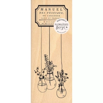 Vasi sospesi con francobolli in legno Herbarium Florilèges Design