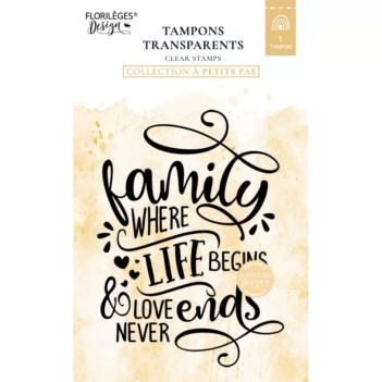 Set acrylstempels Family À Petits Pas Florilèges Design