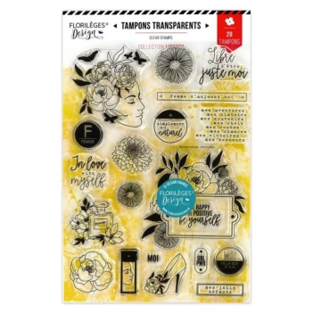 Set de tampons acryliques Girl Power Liberty Florilèges Design