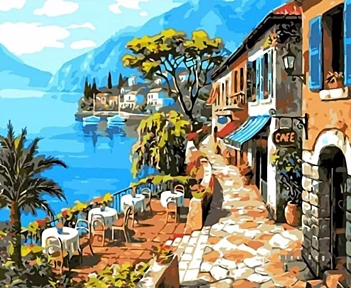 Kit Paint By Numbers Lago Di Como Alex Bog 40x50cm