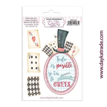 Tkanina do scrapbookingu i kartonowej sylwetki Alicia Dayka