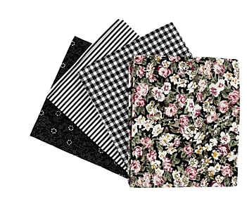 Kit de Telas Para Patchwork Tonos Negros Creativ Company