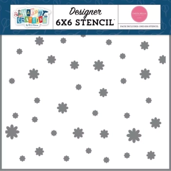 Pochoir Fleurs éparses Happy Crafting Carta Bella