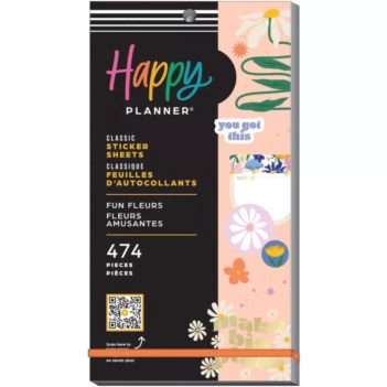 Super Pack Stickers Fun Fleurs Classic Happy Planner