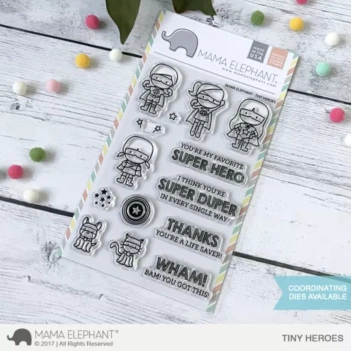Set di timbri trasparenti Tiny Ninjas Mama Elephant
