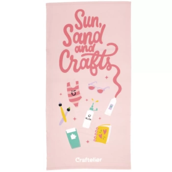 Craftelier Handdoek Sun, Sand and Crafts