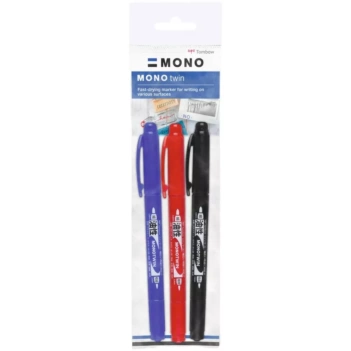 Set 3 pennarelli indelebili Mono Twin Tombow