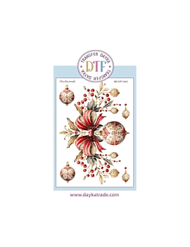 Transfer Christmas Ball with Gałąź Dayka 20x28,5cm