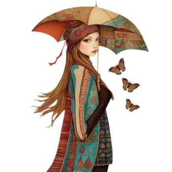 Transferencia Autumn Umbrella Artis Decor