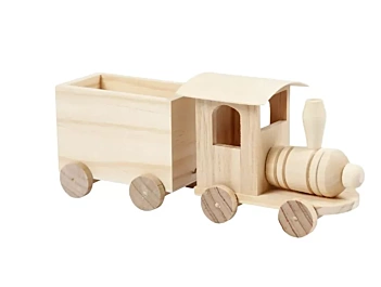 Houten trein met wagen Creativ Company