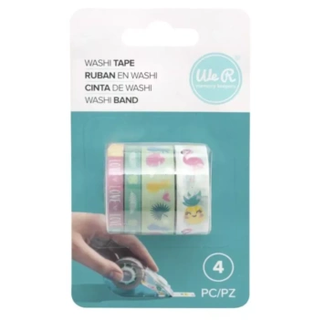 We R Memory Keepers Set van 4 Washi Tapes Tropical