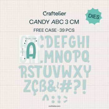 Craftelier Basics Snijmal Alfabet Candy 3cm