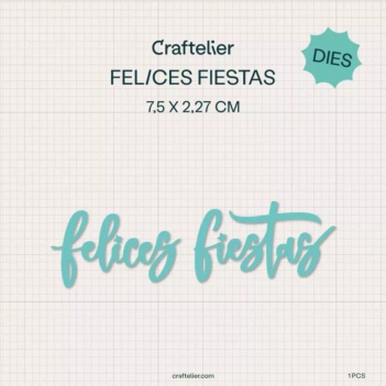 Troquel Felices Fiestas Craftelier